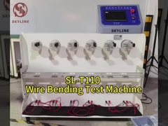 10 - 60/دقيقه تجهیزات آزمایش آزمایشگاهی دستگاه تست خم کردن سیم فلج اتوماتیک
