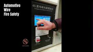 تست اشتعال پذيري كابل خودرو ISO 6722