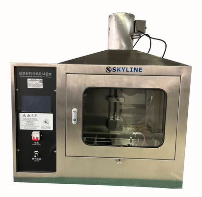 قیمت خوب تجهیزات آزمایش قابل احتراق مواد ساختمانی آزمایش قابل احتراق یک منبع شعله آنلاین