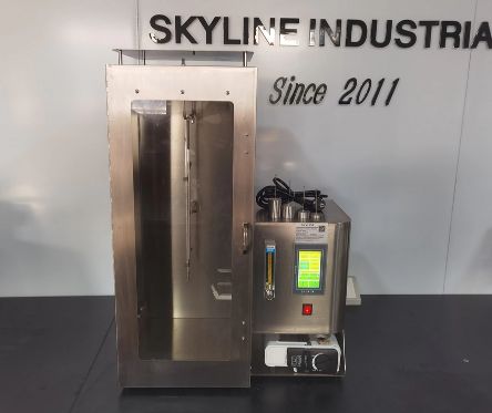 قیمت خوب 16CFR 1615/16CFR 1616 تست کننده قابل احتراق عمودی با نمونه 300x80mm و ارتفاع شعله 40±2mm برای عملکرد بازدارنده شعله پارچه آنلاین