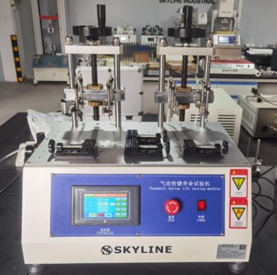 قیمت خوب 8 Stations Pneumatic Button Life Tester with Touch Screen Control for Key Durability Testing آنلاین